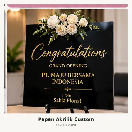 Papan Bunga Akrilik Pati